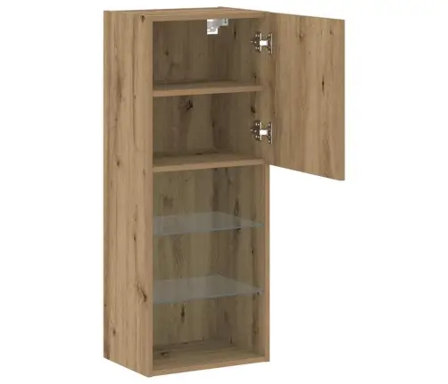 Tv Galds Ar Led Gaismām, Amatnieku Ozols, 40,5X30X102 Cm Vidaxl