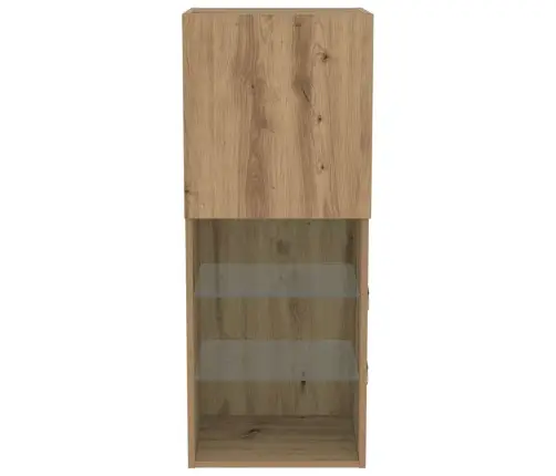 Tv Galds Ar Led Gaismām, Amatnieku Ozols, 40,5X30X102 Cm Vidaxl