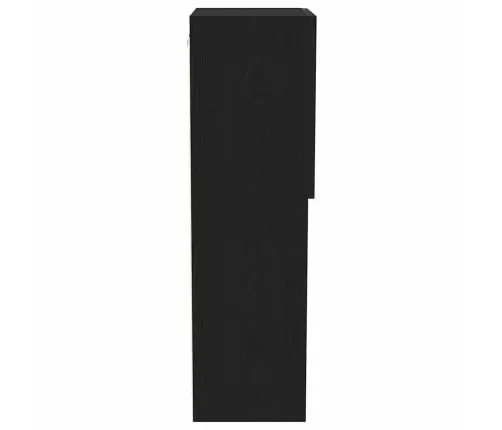 Tv Skapītis Ar Led Gaismām Melnā Ozola Krāsā 40,5X30X102 Cm Vidaxl