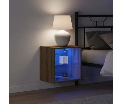 Peldošais Plaukts 2 Gab. Amatnieku Ozols 40X28.5X40 Cm Inženierijas Koks Vidaxl