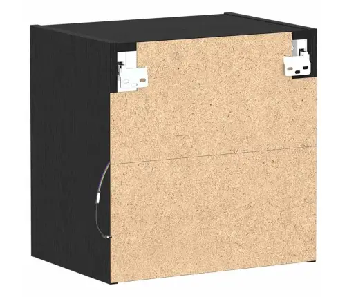 Led-Valgustusega Rippriiul Must 40 X 28,5 X 40 Cm Tehispuit