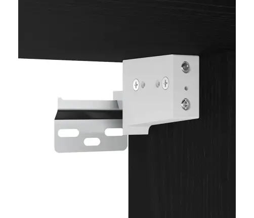 Led Tv Skapītis Melnā Ozolkoka Krāsā 40X30X60,5Cm Inženierijas Koks Vidaxl