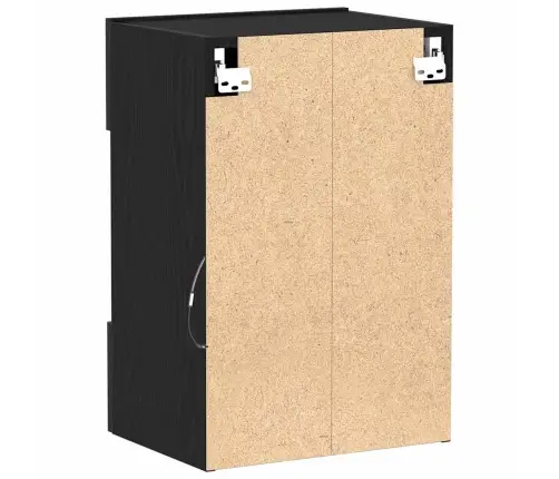 Led Tv Skapītis Melnā Ozolkoka Krāsā 40X30X60,5Cm Inženierijas Koks Vidaxl