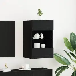 Televizora Skapīša 2 Pcs Melna 40 X 30 X 60.5 Cm Vidaxl