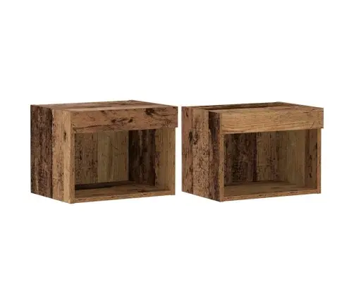 Televizoriaus Spintelė 2 Pcs Sena Mediena 40 X 30 X 30 Cm Televizoriaus Spintelė 2 Pcs Sena Mediena 40 X 30 X 30 Cm