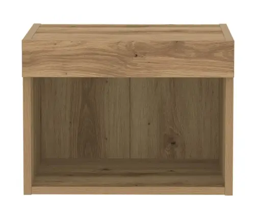 Sienas Skapis Ar Led Gaismām, Artisan Oša Krāsā, 40X30X30 Cm Vidaxl