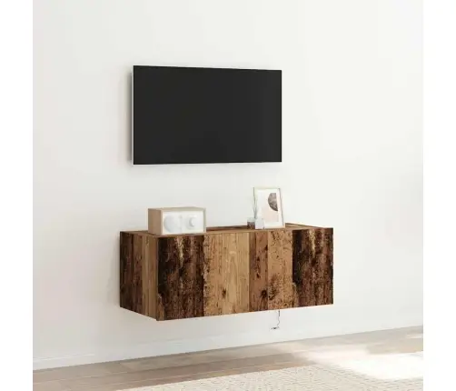 Tv Seina Kapp Vana Puit 80 X 35 X 31 Cm Tehispuit Tv Seina Kapp Vana Puit 80 X 35 X 31 Cm Tehispuit