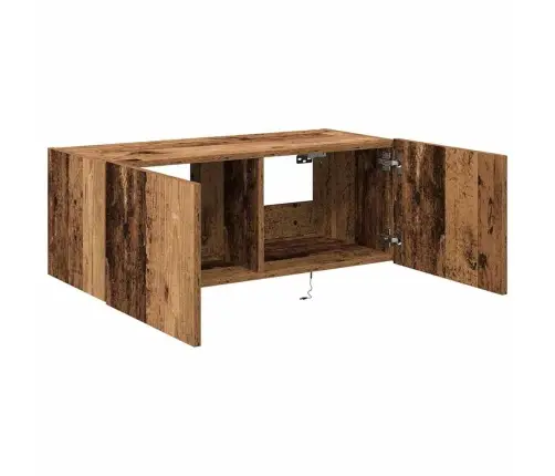 Tv Seina Kapp Vana Puit 80 X 35 X 31 Cm Tehispuit Tv Seina Kapp Vana Puit 80 X 35 X 31 Cm Tehispuit