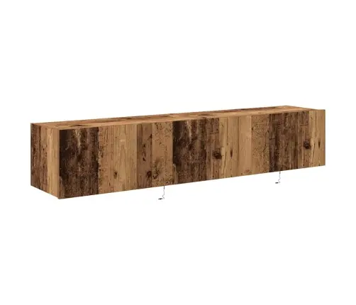 Tv Sienas Skapji Ar Led Apgaismojumu 2 Gabali Vecs Koks 80X35X31 Cm Vidaxl