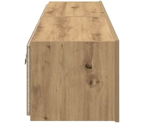 Tv Sienas Skapji Ar Led Gaismām 2 Gabali Artisan Ozola 80X35X31 Cm Vidaxl