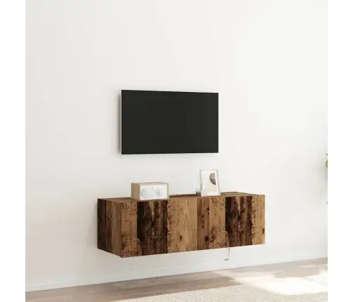 Tv Sienas Skapis Ar Led Gaismām Vectipa 100X35X31 Cm Vidaxl