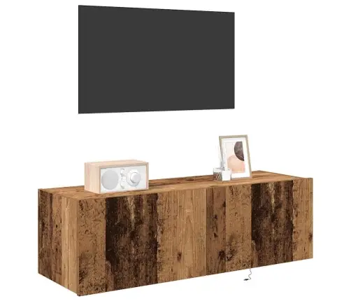 Tv Sienas Skapis Ar Led Gaismām Vectipa 100X35X31 Cm Vidaxl
