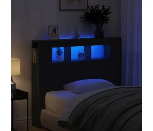 Led Galvūgalis Su Lentyna Juodas Ąžuolas 120 X 18,5 X 103,5 Cm