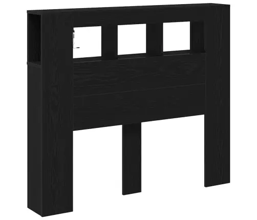 Led Galvūgalis Su Lentyna Juodas Ąžuolas 120 X 18,5 X 103,5 Cm