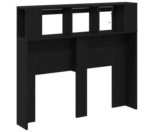 Led Galvūgalis Su Lentyna Juodas Ąžuolas 120 X 18,5 X 103,5 Cm