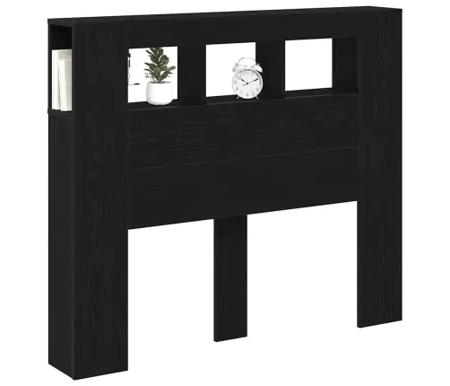 Led Galvūgalis Su Lentyna Juodas Ąžuolas 120 X 18,5 X 103,5 Cm