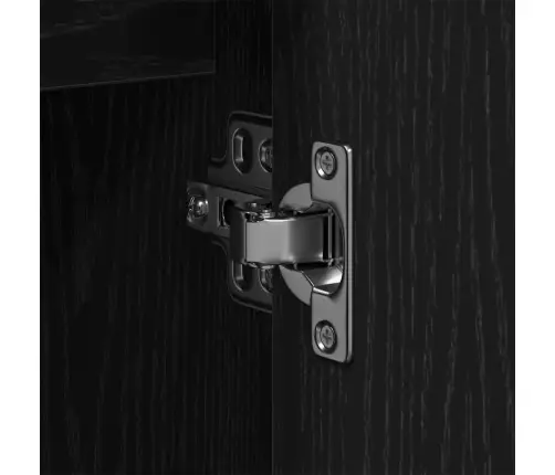 Vannasistabas Izlietnes Skapītis Melns Ozols 60X30X60 Cm Inženierijas Koks Vidaxl