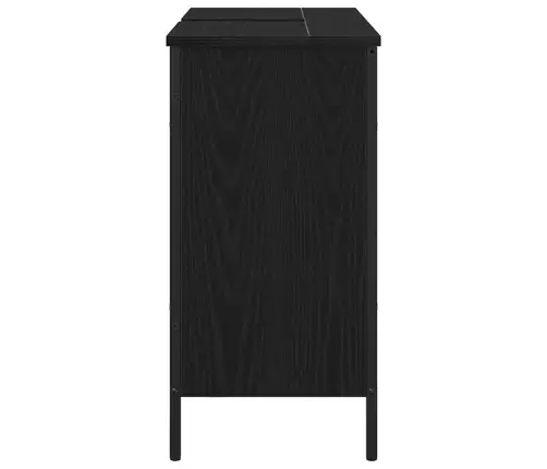 Vonios Kriauklės Spinta Juodas Ąžuolas 80 X 30 X 60 Cm