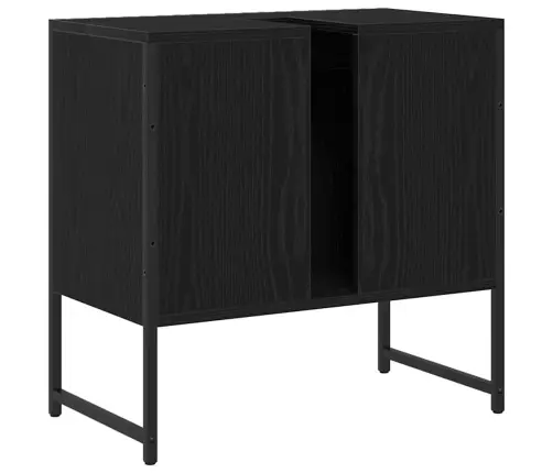 Vonios Kriauklės Spinta Juodas Ąžuolas 60 X 30 X 60 Cm