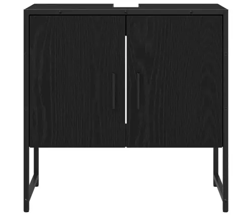 Vonios Kriauklės Spinta Juodas Ąžuolas 60 X 30 X 60 Cm