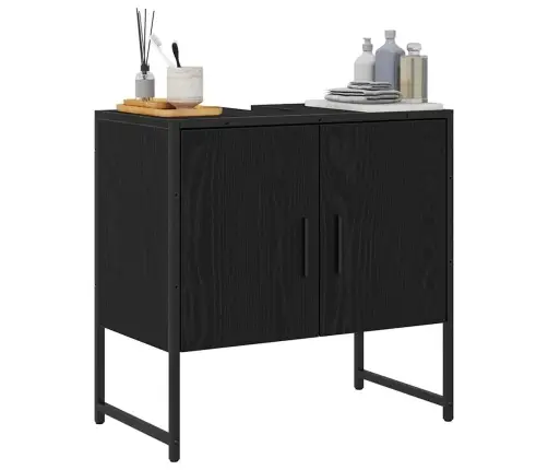 Vonios Kriauklės Spinta Juodas Ąžuolas 60 X 30 X 60 Cm