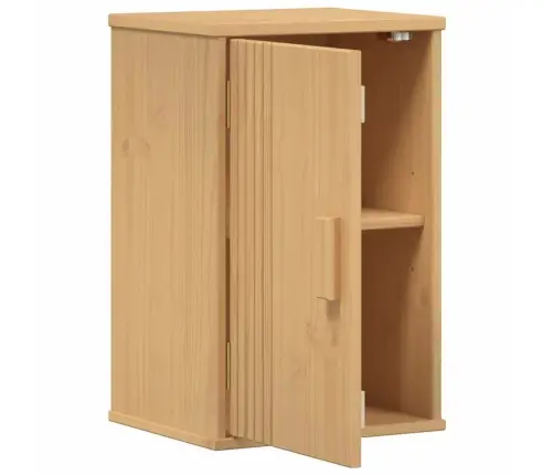 Vannas Istabas Uzglabāšanas Skapis 35X30X55 Cm Cietā Priede Vidaxl