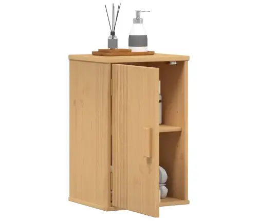 Vannas Istabas Uzglabāšanas Skapis 35X30X55 Cm Cietā Priede Vidaxl