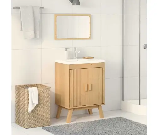 Izlietnes Pamatkabinete 114X43X73,5 Cm No Priedes Masīvkoka Vidaxl