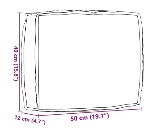 Pagalvėlė Karališka Mėlyna 50 X 40 X 12 Cm Oksfordo Audinys