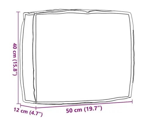 Pagalvėlė Gėlių Įvairiaspalvis 50 X 40 X 12 Cm Oksfordo Audinys