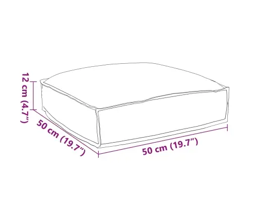 Padi Lilled Mitmevärviline 50 X 50 X 12 Cm Oxfordi Kangas