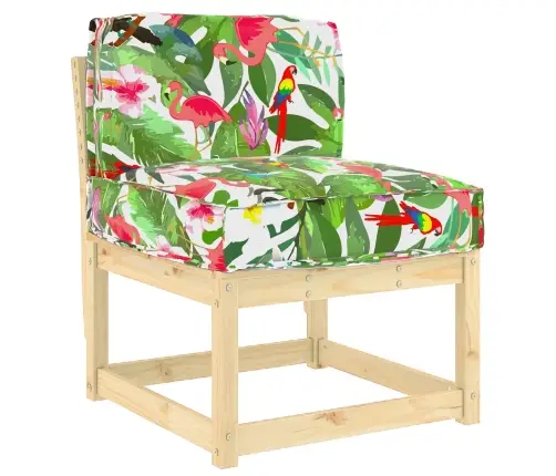 Paletes Spilvens Atzveltnei Tropu Džungļi 60 X 40 X 12 Cm Oksforda Audums Vidaxl