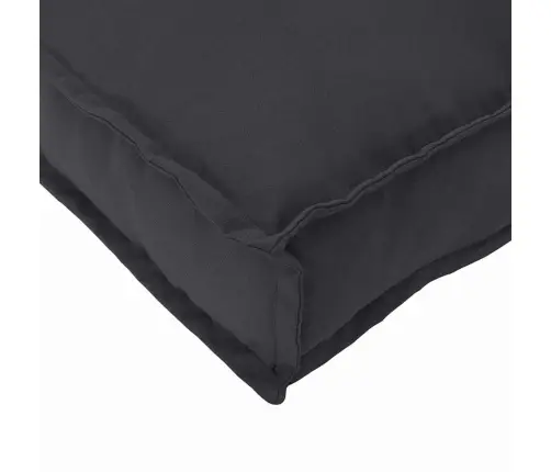 Paletes Spilvens Sēdeklim Melnā Krāsā, 60X60X12 Cm, Oksfordas Audums Vidaxl