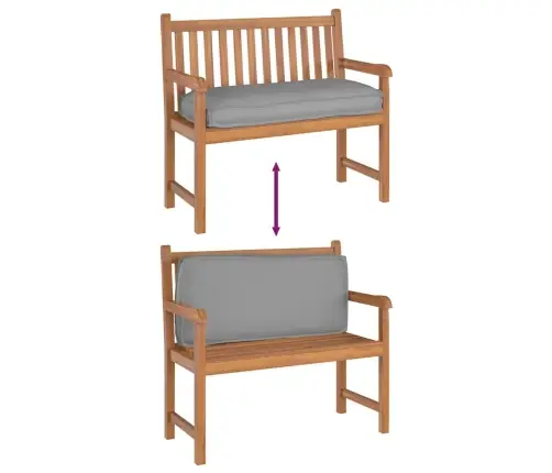 Spilvens Pelēka 120 X 50 X 12 Cm Oksforda Audums Vidaxl