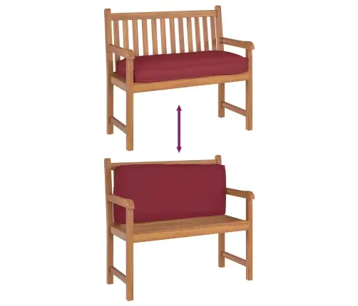 Pagalvėlė Vyno Raudona 120 X 50 X 12 Cm Oksfordo Audinys