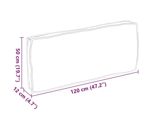 Pagalvėlė Vyno Raudona 120 X 50 X 12 Cm Oksfordo Audinys