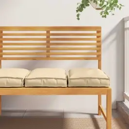 Spilvens 2 Pcs Bēša 40 X 40 X 8 Cm Oksforda Audums Vidaxl