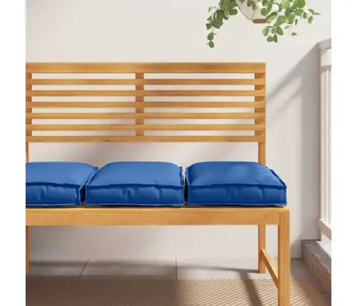 Paletju Spilveni 2 Gab. Karaliski Zila 40X40X8 Cm, Oxford Audums Vidaxl