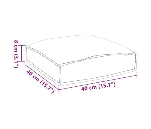 Pagalvėlė 2 Pcs Įvairiaspalvis 40 X 40 X 8 Cm Oksfordo Audinys