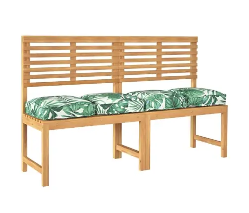 Paletes Spilveni 4 Gab. Ar Lapu Rakstu (40X40X8 Cm), Oksforda Audums Vidaxl