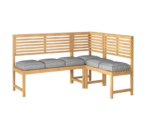 Padėklo Pagalvėlė Sėdynei 6 Pcs Pilka 40 X 40 X 8 Cm