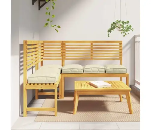 6 Gab. Krēmkrāsas Pallet Spilveni Sēdēšanai, 40X40X8 Cm, Oksforda Audums Vidaxl