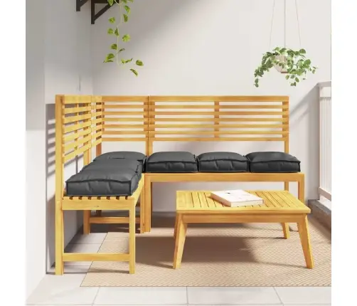 Paletes Spilveni Sēdēšanai 6 Gab. Melni 40 X 40 X 8 Cm Oksfords Audums Vidaxl