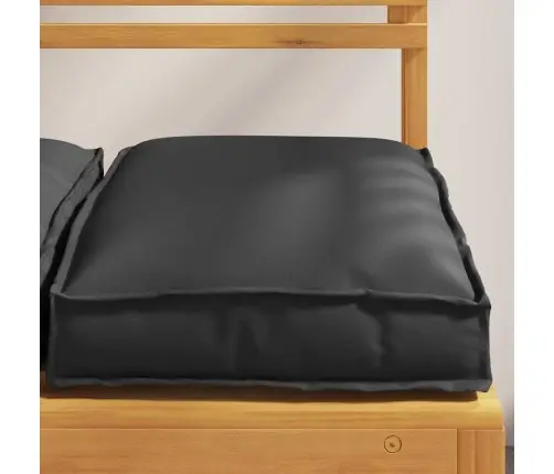 Paletes Spilveni Sēdēšanai 6 Gab. Melni 40 X 40 X 8 Cm Oksfords Audums Vidaxl