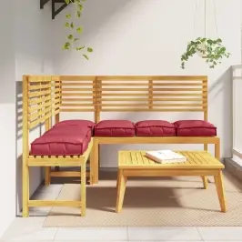 Palešu Spilvens Sēdeklim 6 Pcs Vīna Sarkans 40 X 40 X 8 Cm Vidaxl