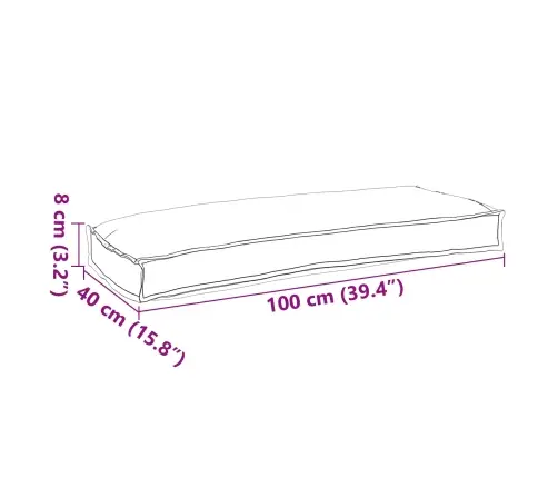 Pagalvėlė Gėlių Įvairiaspalvis 100 X 40 X 8 Cm Oksfordo Audinys