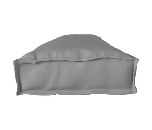 Koka Paletes Spilvens Pelēka 200 X 40 X 8 Cm Oksforda Audums Vidaxl