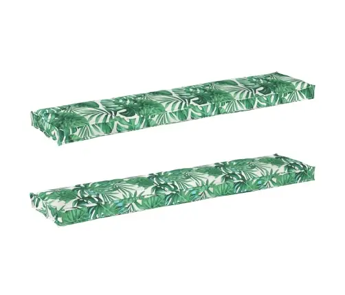 Pallet Spilveni Uz Sola 2 Gab Lapu Raksts 180X40X8 Cm Oxford Audums Vidaxl