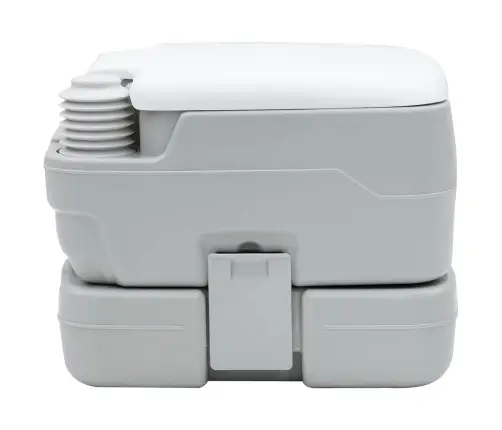 Pārnēsājamā Tualete, Pelēka Un Balta, 10 L Vidaxl