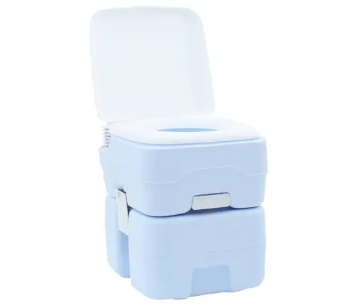 Pārvietojamā Tualetes Gaisma, Zila Un Balta, Plastmasa, 20 L Vidaxl